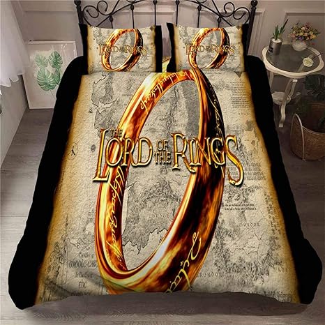 Bettwascheset Herr Der Ringe Drucken Bettbezug Und Kissenbezuge 50x75cm 2 3 Stuck Fashion Home Bedding 135 X 200 Cm Stil 01 Amazon De Kuche Haushalt Wohnen