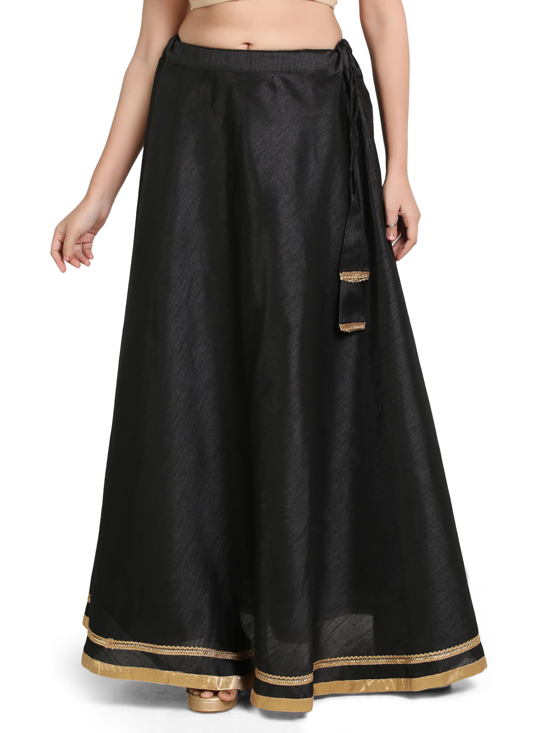 madhu fashion Women's Readymade Polyester Dupion Silk Skirt Lahenga-picture-36