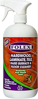 FOLEX Hardwood, Laminate, Tile, Hard Surface & Floor Cleaner - 32oz - Fresh Almond Scent, Residue and Streak Free