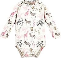 Vista 5 de Touched by Nature baby-girls Organic Cotton Long-sleeve Bodysuits