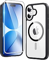 Vista 285 de FNTCASE Funda para iPhone 15 Plus: Fundas magnéticas transparentes para teléfono con protector de pantalla compatible con Magsafe Slim Anti