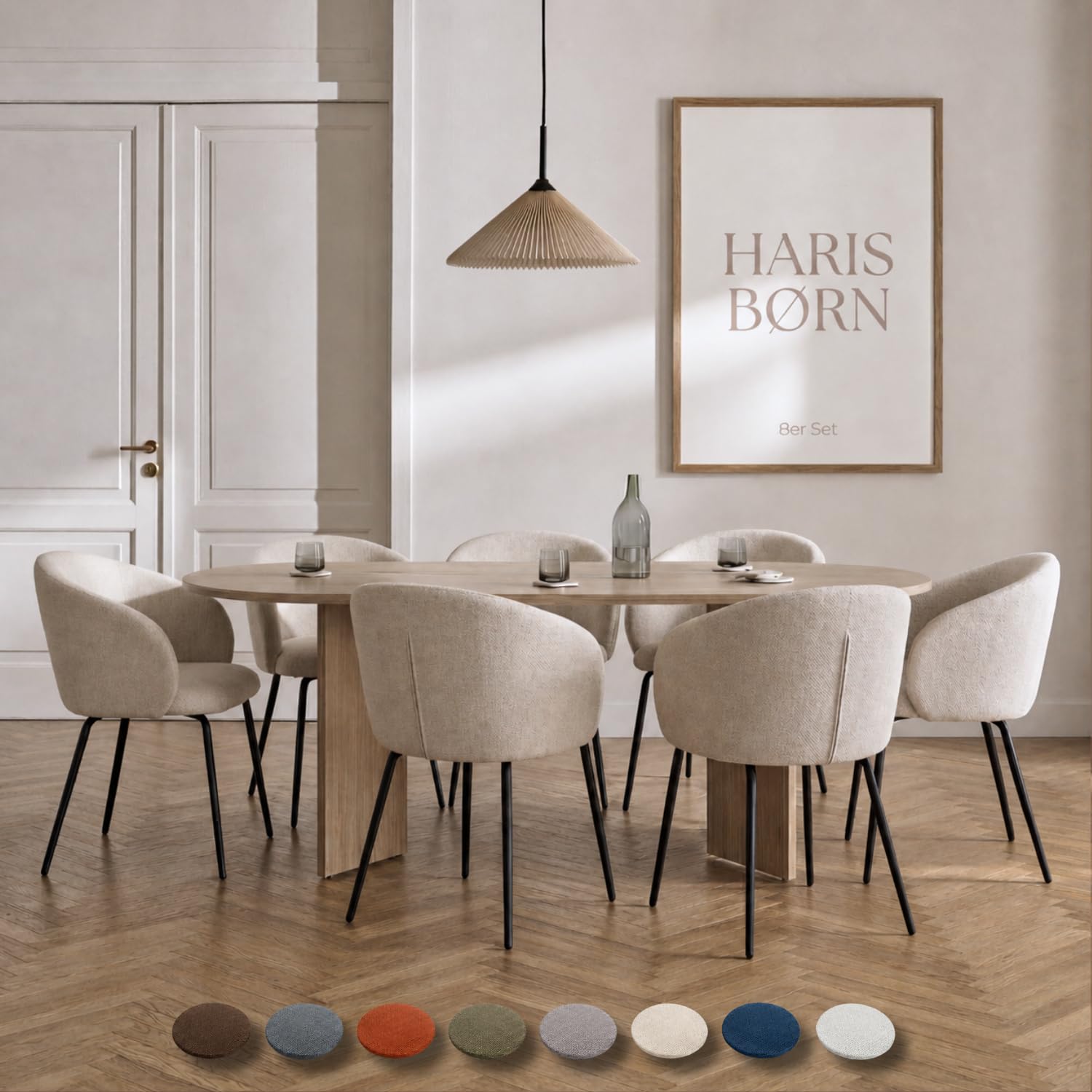 Haris Børn® Design Esszimmerstühle - Premium Qualität - Küchenstühle & Esszimmerstühle mit armlehne - stühle esszimmer - 30-Tage Zufriedenheitsversprechen