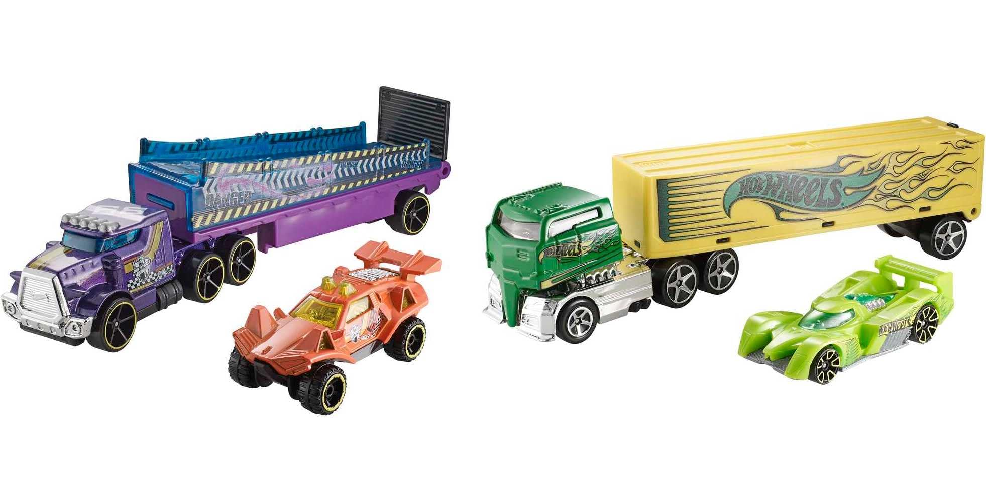 Hot Wheels® Super Rigs, Transporter Vehicle with 1 1:64 Scale Car, Gift for Collectors & Kids Ages 3 Years Old & Up