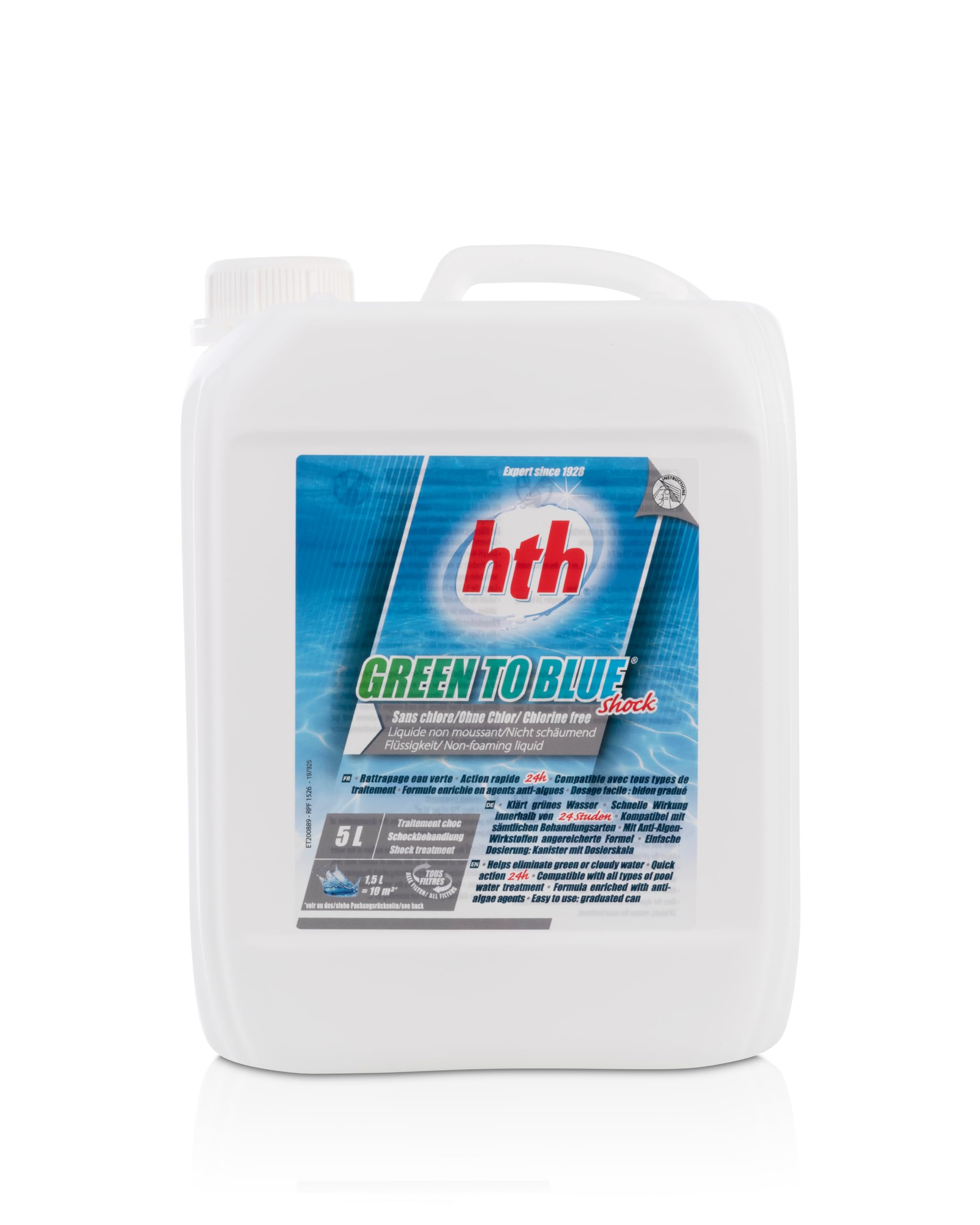 Hth Green to Blue Shock 5kg - Rattrape Eau Verte ou Trouble