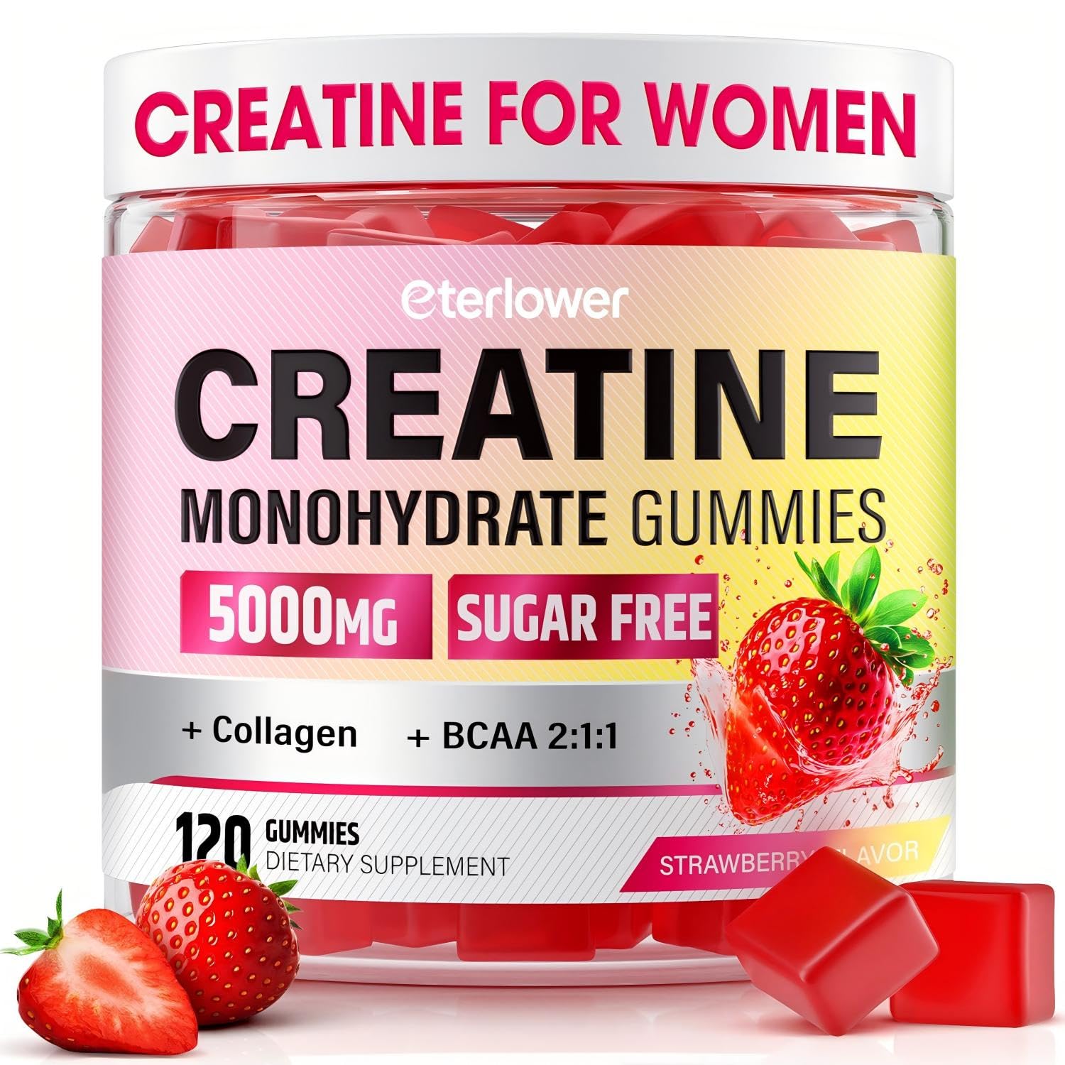 Creatine for Women with BCAAs & Collagen Gummies