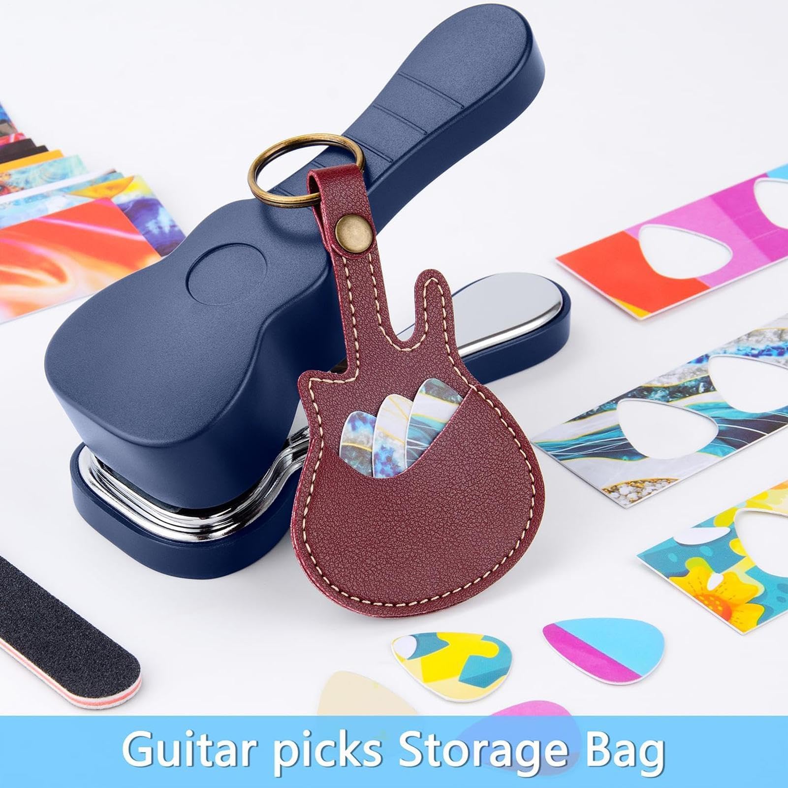 Genérico Fabricador De Púas para Guitarra | Kit De Herramientas Artísticas Coloridas Y Geniales,Kit para Hacer Púas De Guitarra,para Músicos Jóvenes Artistas Y Regalos Creativos