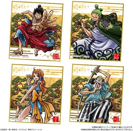 Amazon ワンピース色紙art ワノ国 10個入 食玩 ガム From Tv Animation One Piece 通販