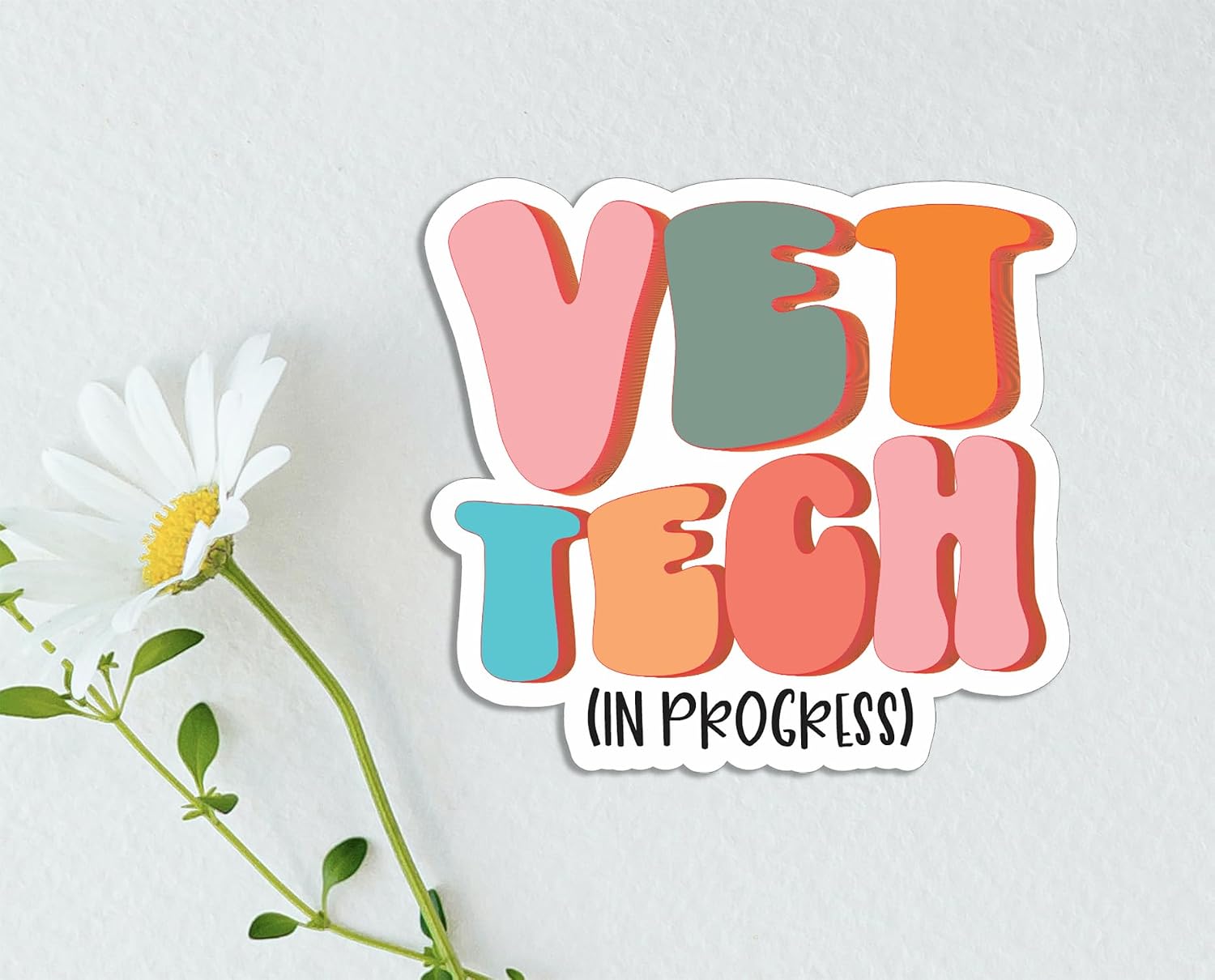 3Pcs - Future Vet Tech Sticker - Veterinary Sticker - Student - Funny - Notebook - Water Bottle - Laptop - Kindle - Phone - Case image 4