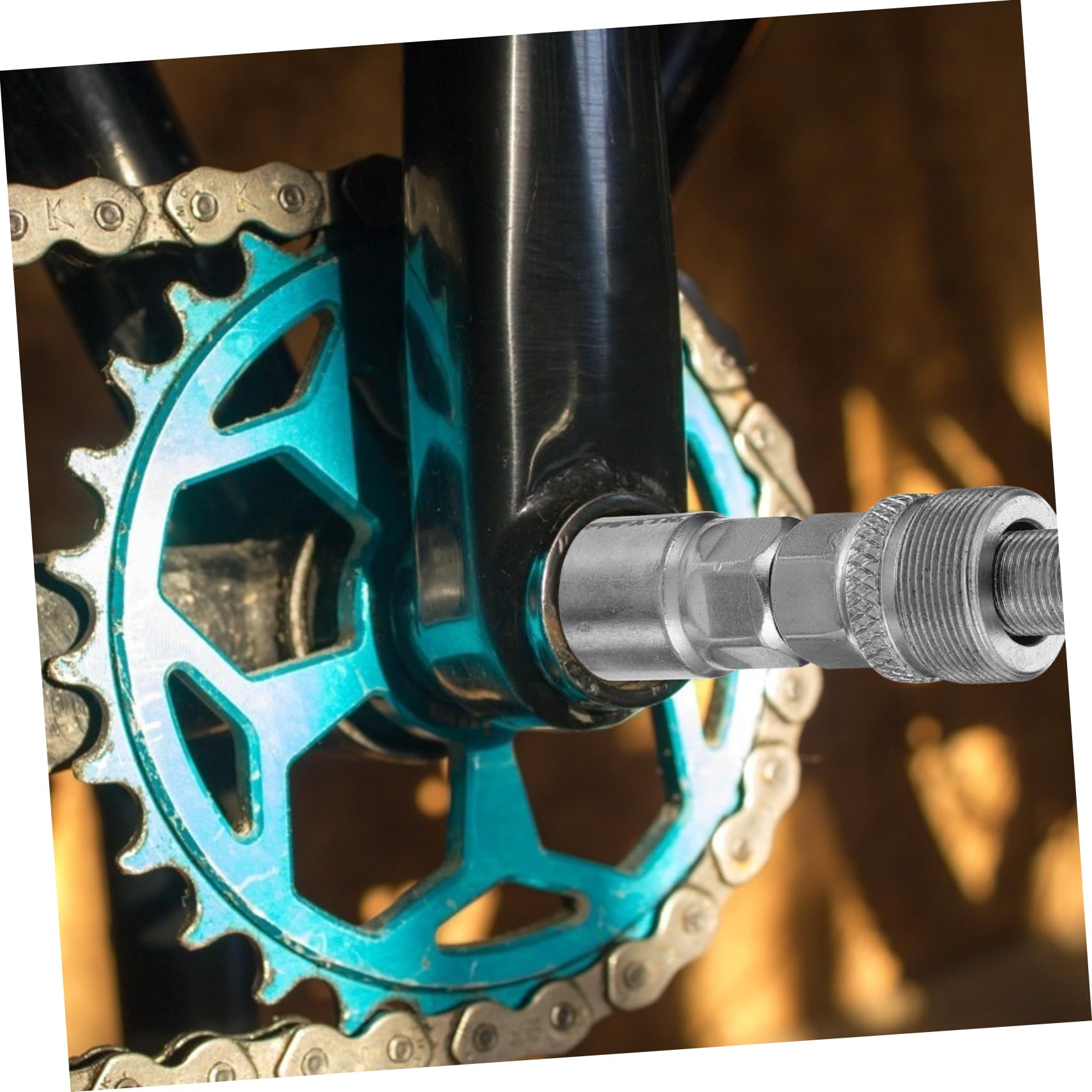HANABASS Extractor de Bielas de Bicicleta de Herramienta con Cabeza Desmontable para Reparación de Cigueñales Compatible con Bielas de Cuadrante y Estriado