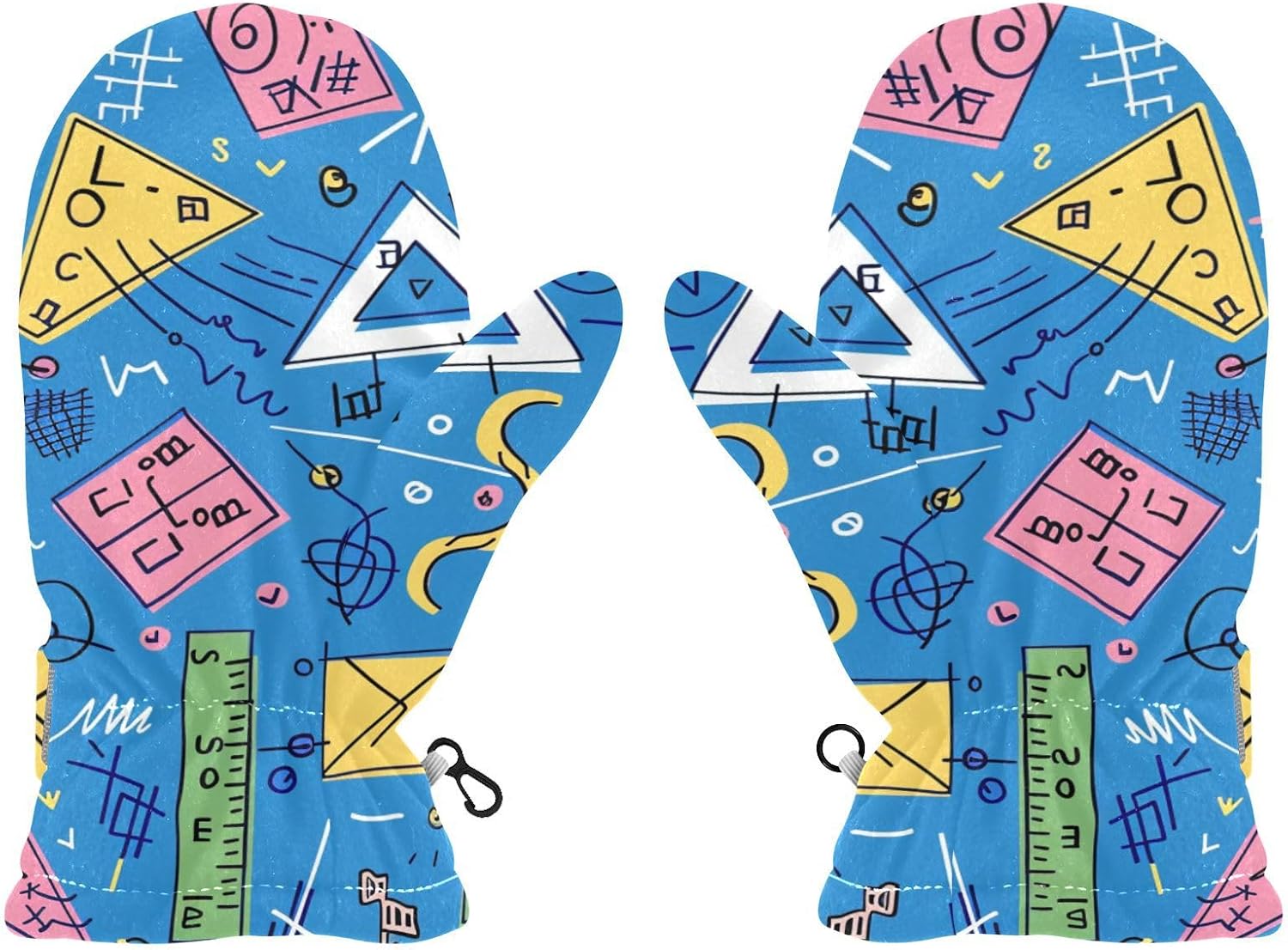 Math Calculation warm mittens for kids snow gloves kids mitones para mujer