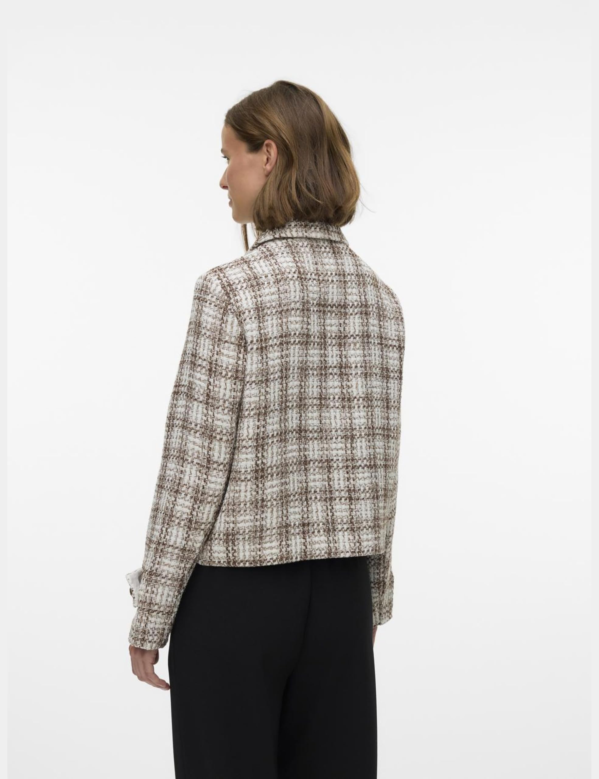 VERO MODA Vmziljacheck Short Jacket Vmziljacheck - Giacca corta Donna (Pacco da 1)