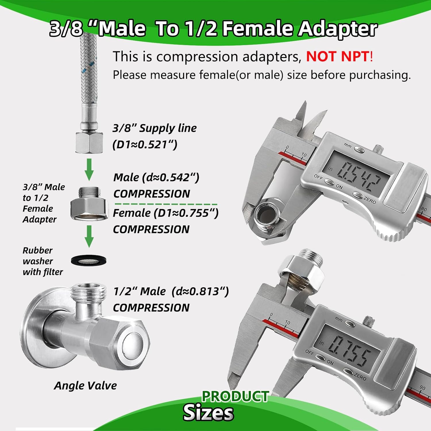 Kitchen Faucet with Pull Down Sprayer, Single Handle Matte Black Stainless Steel Pull Out Kitchen Sink Faucet with Water Hose Reducing Adapter