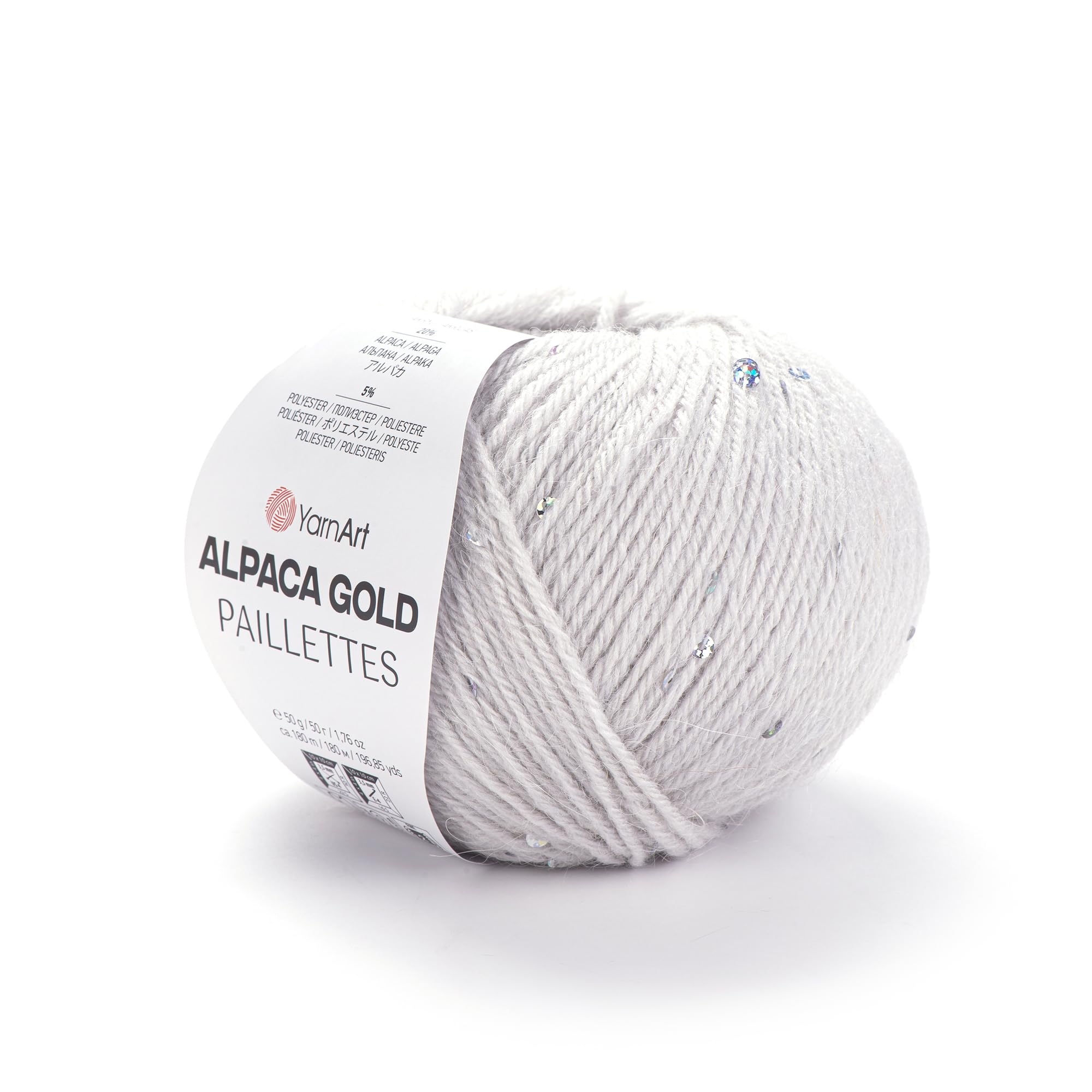 YarnArt El Örgü İpi ALPACA GOLD PAILLETTES, 9303, 10x50 gr