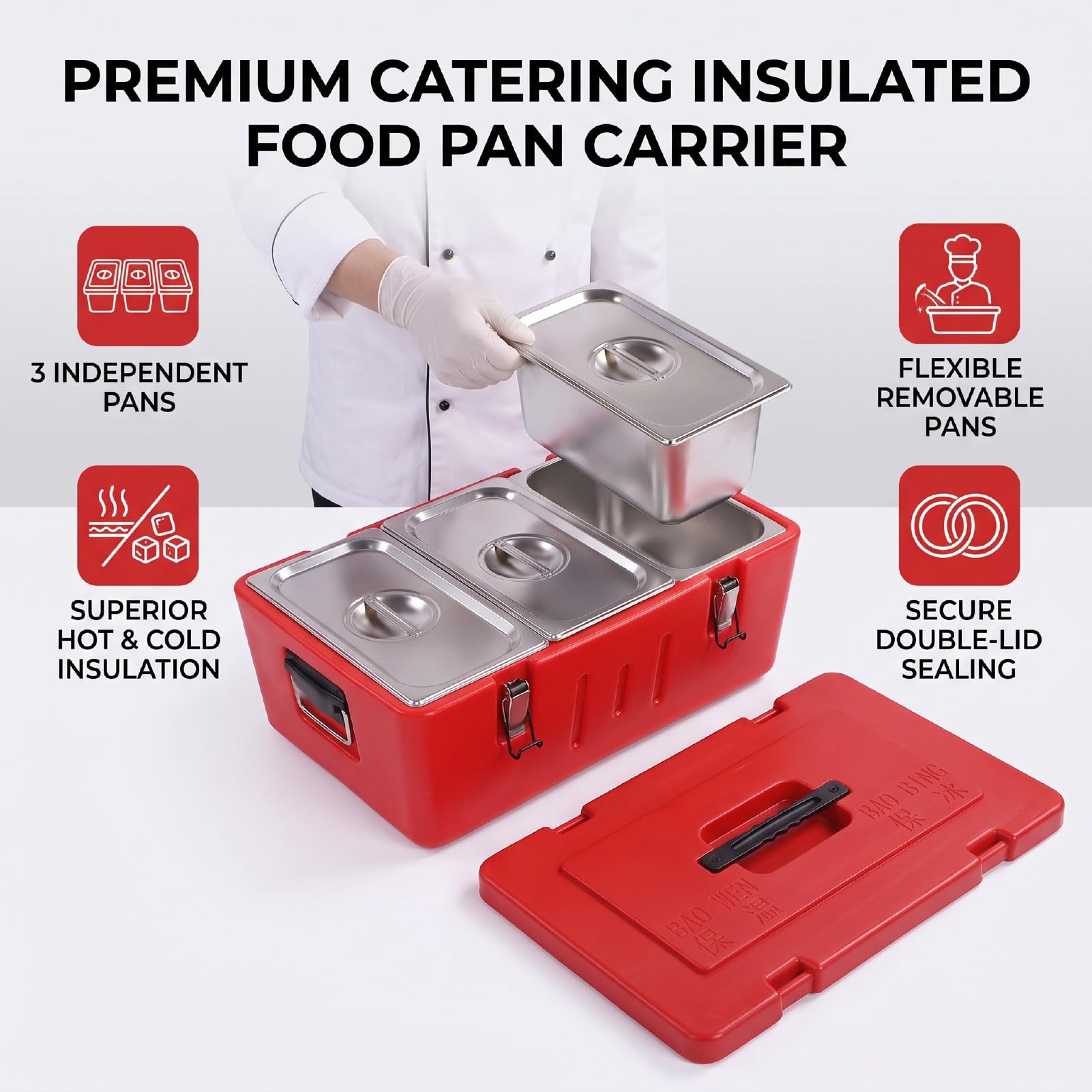 Sac Isotherme Alimentaire, Compartiment en Acier Inoxydable