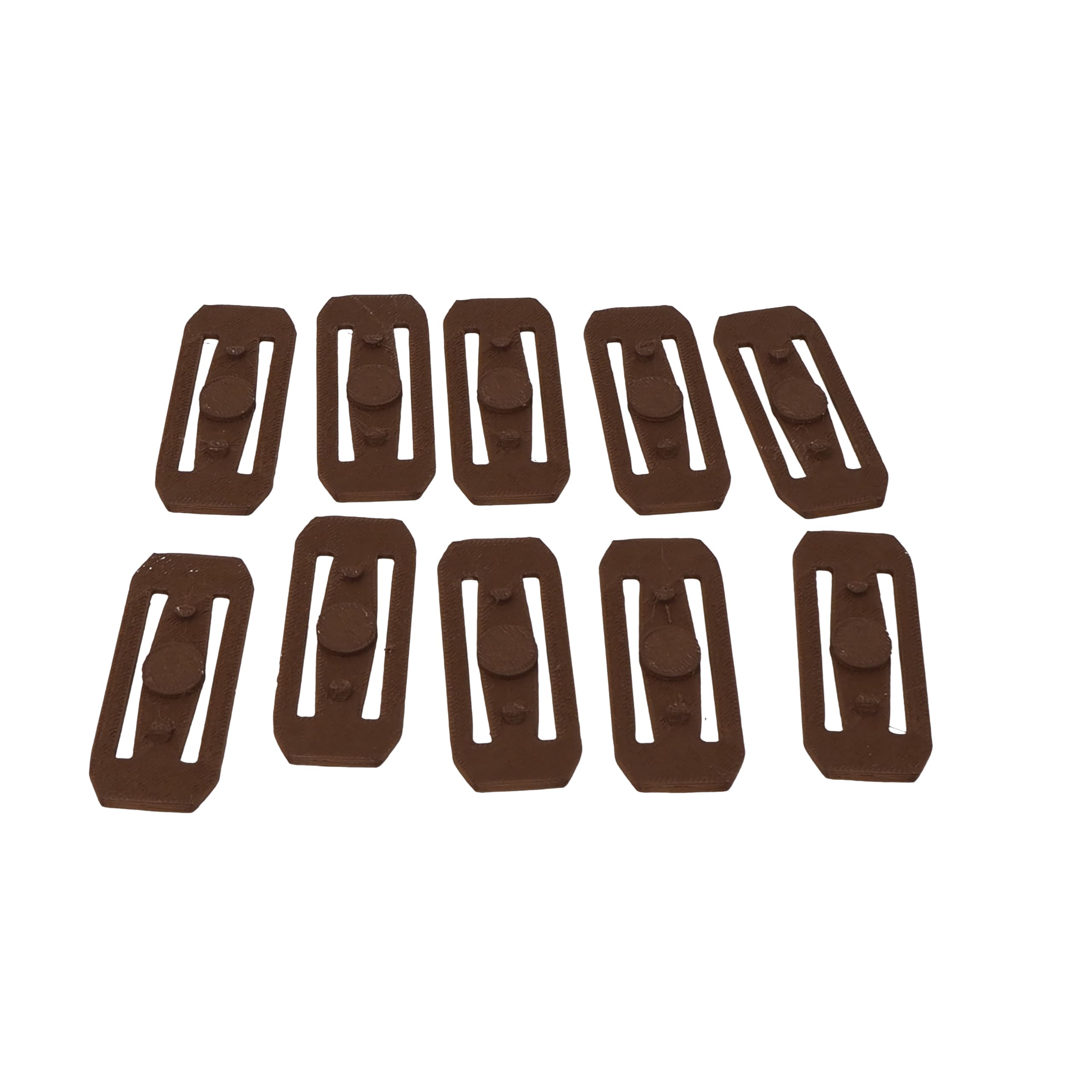 10x Brown Race track Connectors Compatible with Hotwheels Track | Straight Track Race Track Connectors Replacements