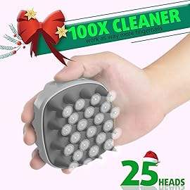 Cbiumpro 2-Pack Scalp Massager Shampoo Brush, Ultra Soft Silicone Scalp Scrubber Exfoliator Brush for Hair Growth & Dandruff Removal - 100% Fit All Hair Types