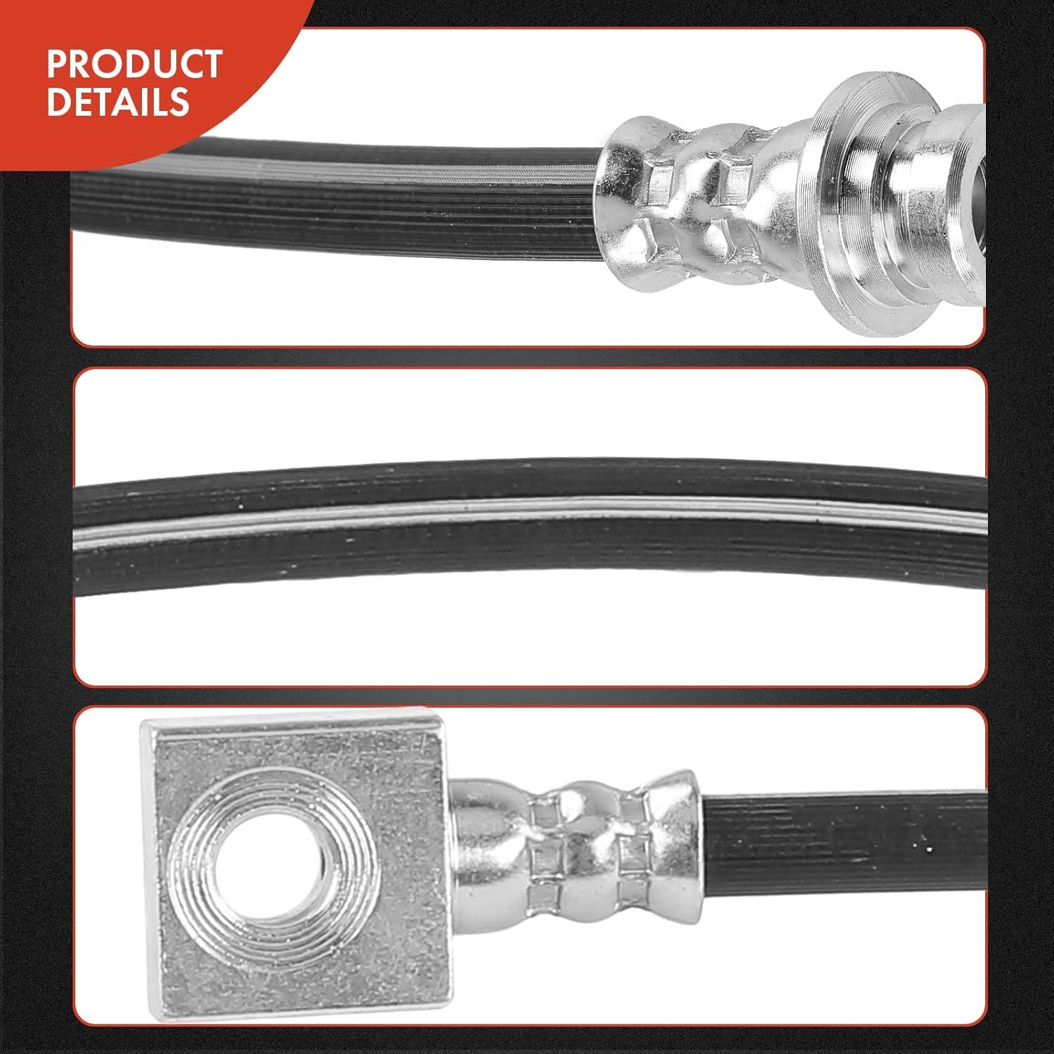 A-Premium Rear Driver Brake Hydraulic Hose Compatible with Select Ford Models - E-150 E-250, 2009-2014, E-350 Super Duty 2008-2019 2021, with Electronic Stability Control - Replace# 8C2Z2A442EL