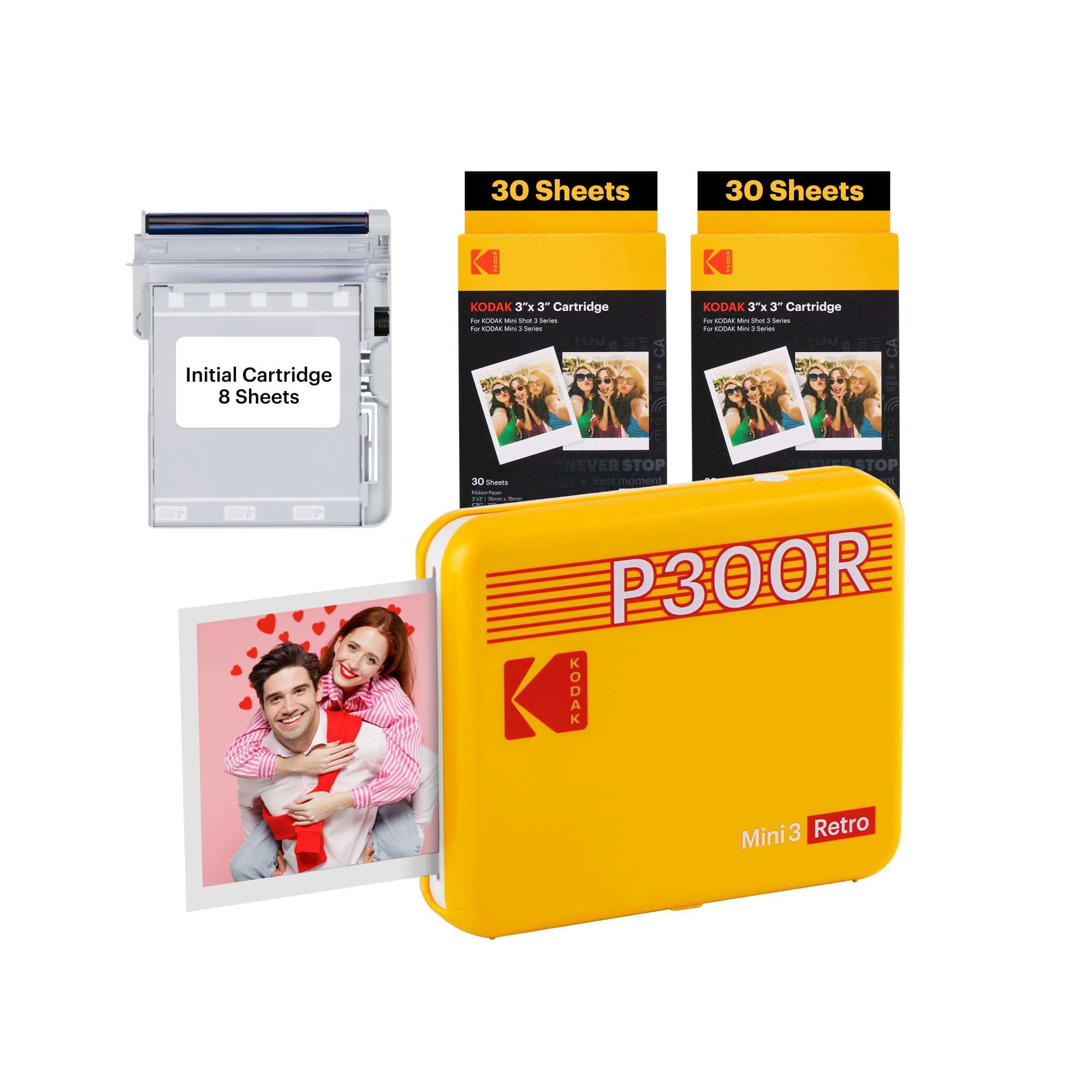 Amazon.com : KODAK Mini 3 Retro 4PASS Portable Photo Printer (3x3 
