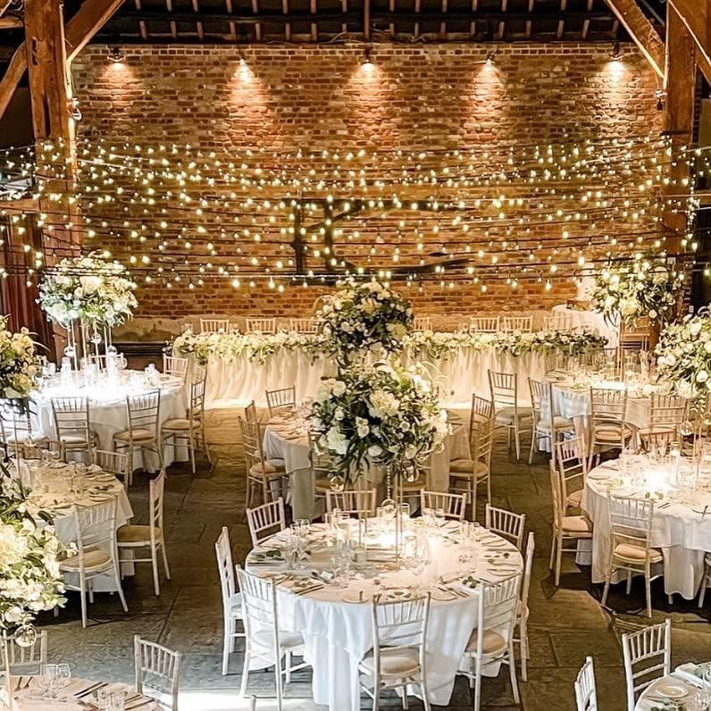 Miniatura 2 de DYRABREST Paquete de 4 soportes de flores de boda dorados, soporte de columna de jarrón de 24 pulgadas de alto, soporte de flores, centros de mesa