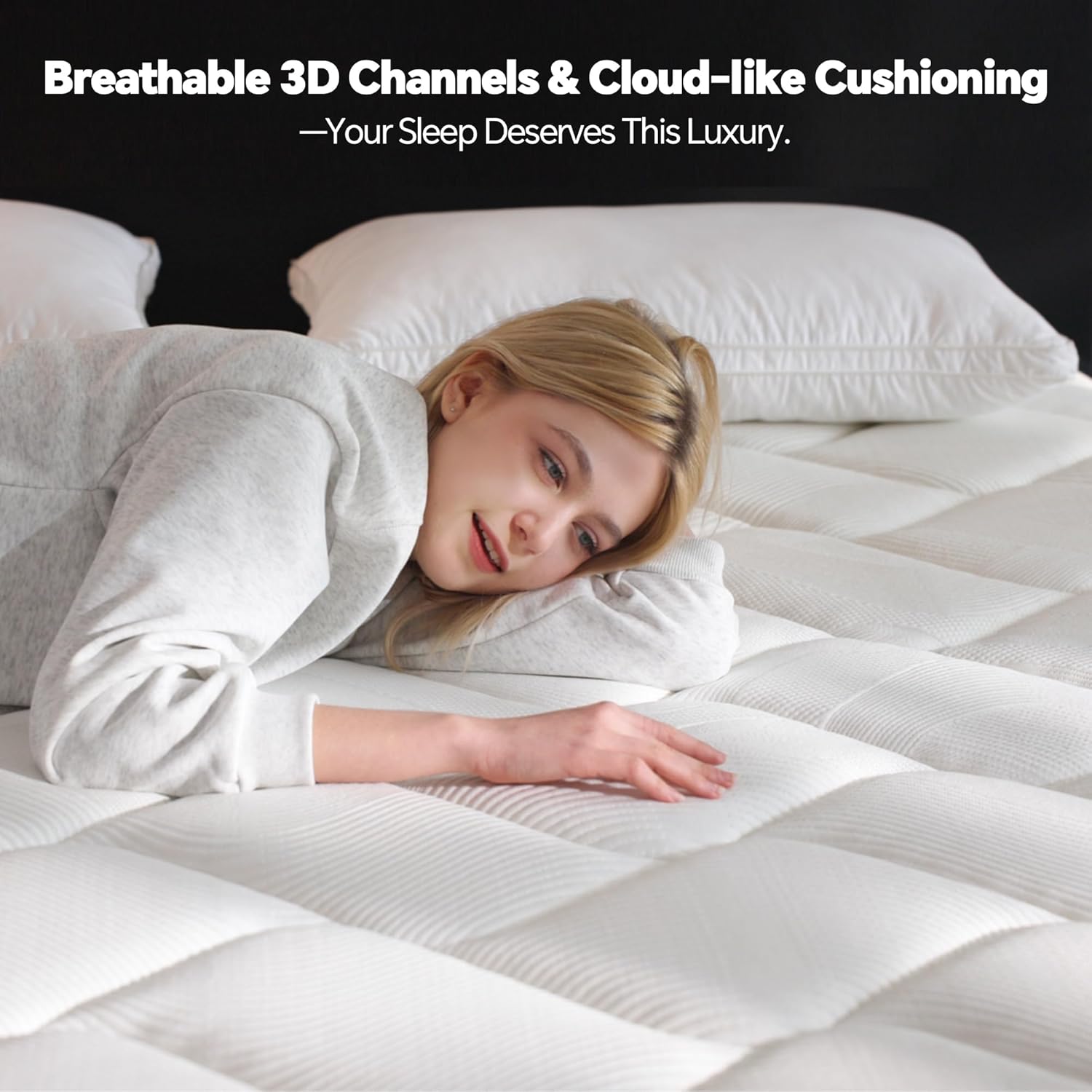 king size mattress 12 inch hybrid breathable knit cover and edge support