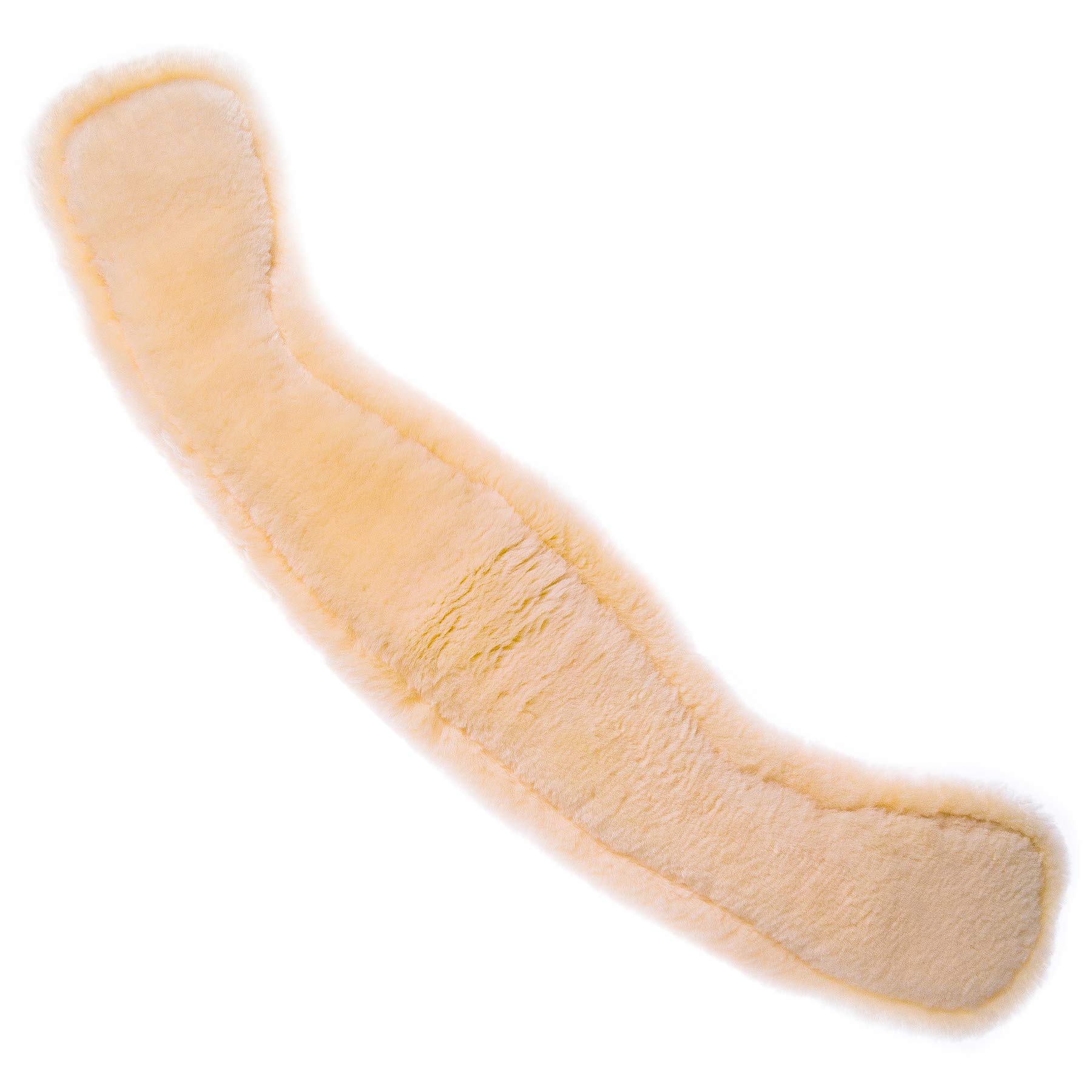 Lammwolle Western Mondgurt Sattelgurt, aus Qualitäts Merino Lammwolle, Spezielle Anatomisch Konkave Form, für Bessere Rutschfestigkeit.(Schwarz-Natur,75cm)