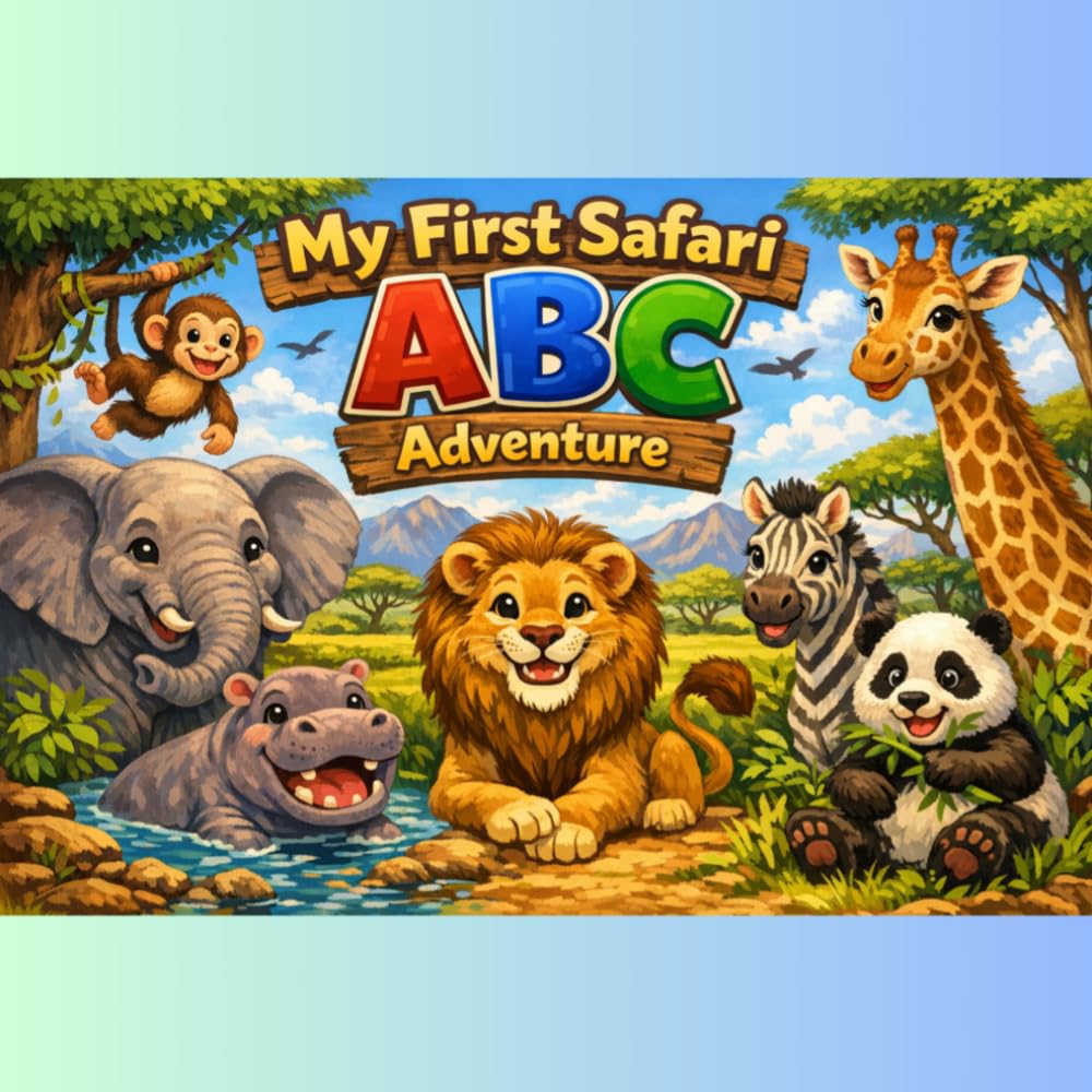 My First Safari ABC Adventure: Fun Animal Learning for Ages 1-5