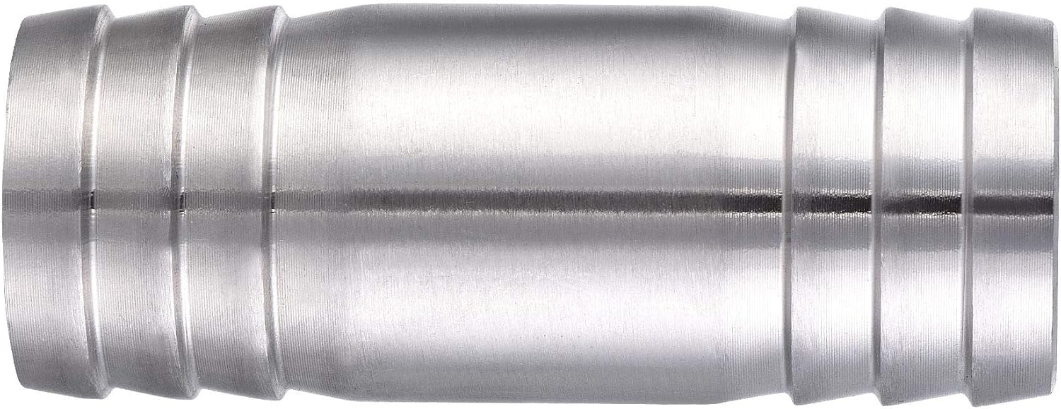 sourcing map Barb Hose Fitting, 25x65mm Straight Coupler Tubing Connector for Water Fuel Air Oil Gas Polishing 304 Stainless Steel - Image 4