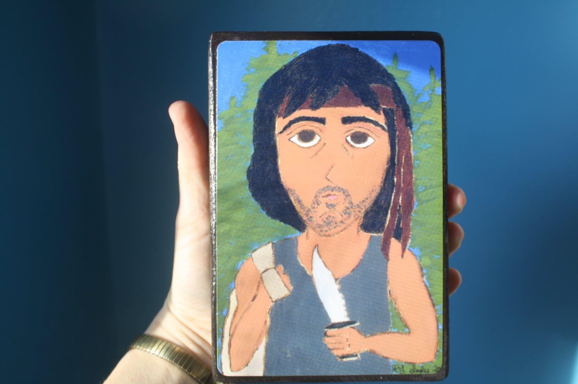 4 X 6 Rambo art print on wood