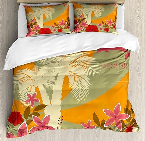 Miniatura 65 de Ambesonne - Funda de edredón multicolor disponible en tres tamaños y en diferentes colores, Tela, Beige, King