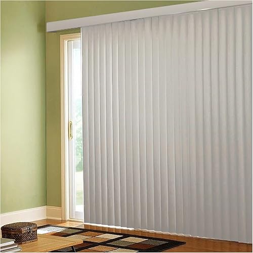 BlindDen - Persianas verticales de vinilo para el hogar - Persianas verticales para puertas correderas de vidrio - Blanco Habana, 36 pulgadas de