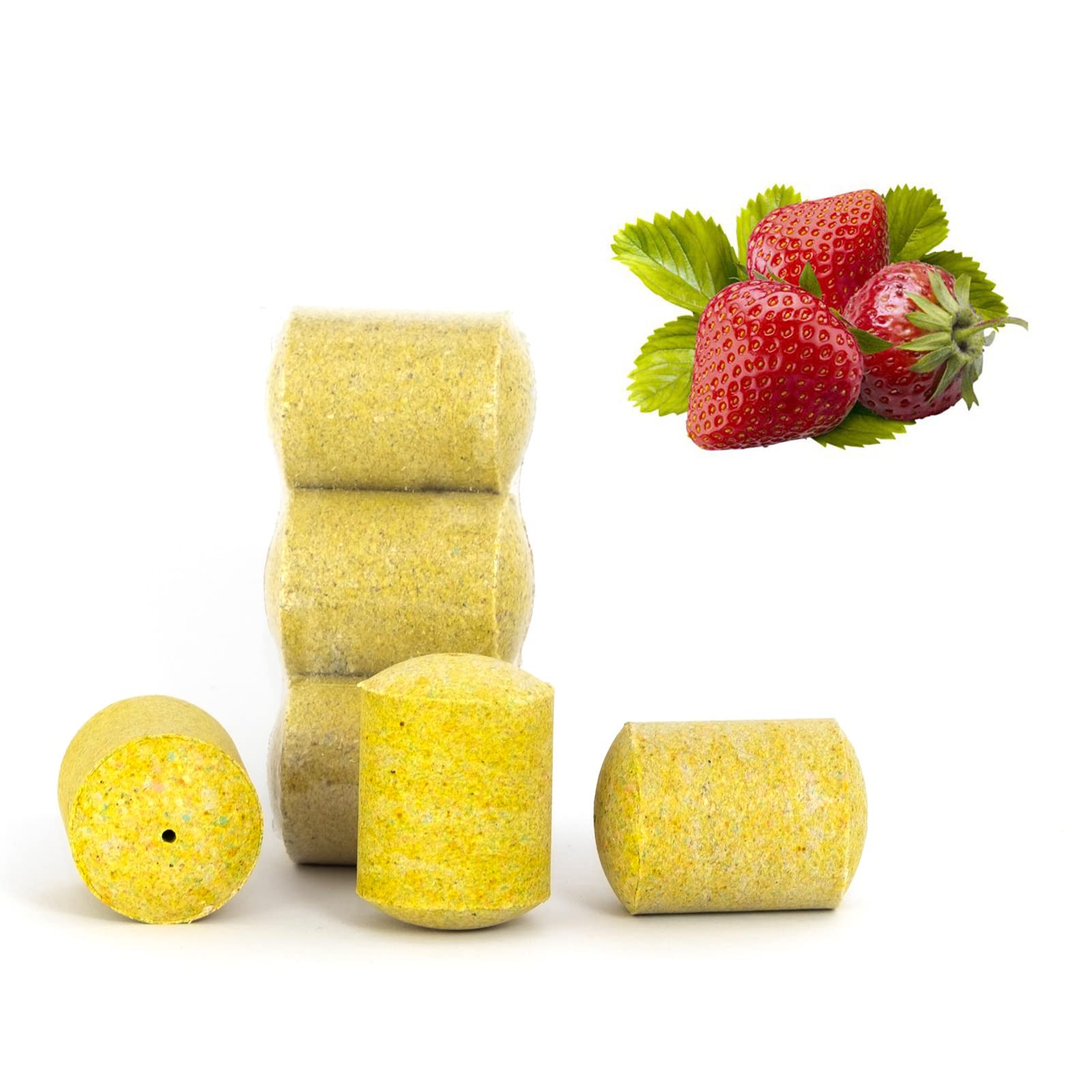 Press Cake Plankton Oil Cake Fish Bait Fishing Food Macuschatnik Feeder Basket Attract Food for Fishing Strawberry