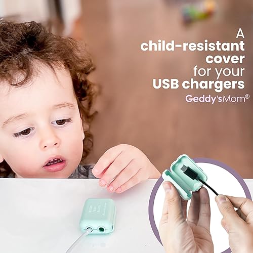 Miniatura 2 de Geddy's Mom - Watch Your Mouth - La galardonada tapa USB de seguridad para niños - Fabricado en los Estados Unidos - Prevención de golpes para niños