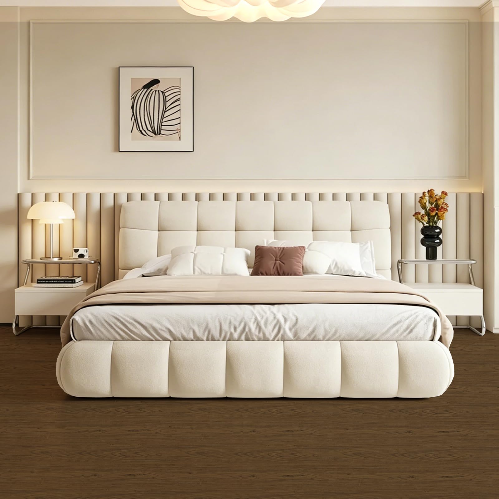 Vinylboden Selbstklebend, PVC Bodenbelag Selbstklebend, Vinyl Holzoptik Bodenaufkleber, Wasserdicht Verschleißfest Meterware für Küche Wohnzimmer Badezimmer Braun 30X300cm