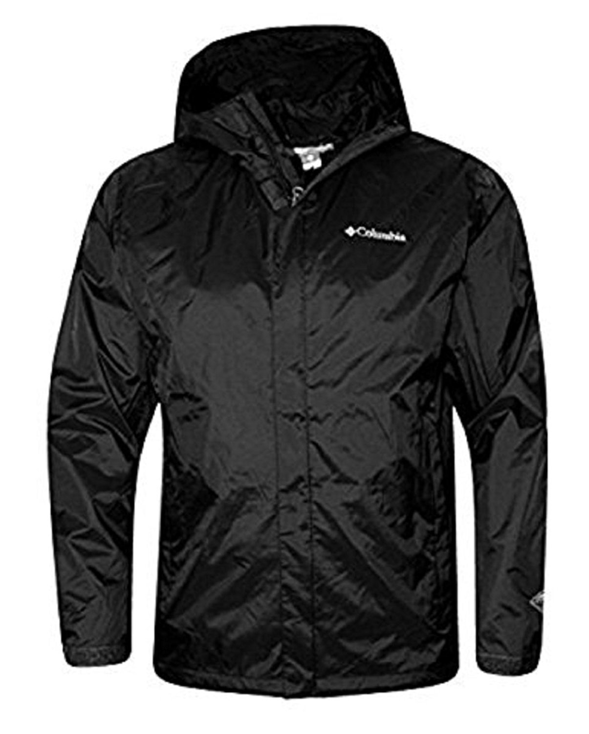 ColumbiaTimber Pointe Omni-Tech Mens Rain Jacket Black (XLarge Tall)