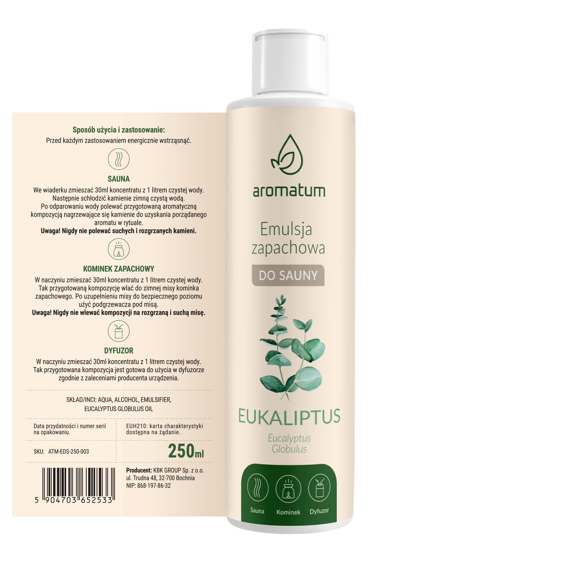 Infusión para Sauna, 250ml Esencia Concentrada con Aceite de Eucalipto, Aceites Esenciales Sauna | BIO Aceites Esenciales Infusión Sauna Natural | Aceite Sauna de Aromaterapia Aroma Intensivo