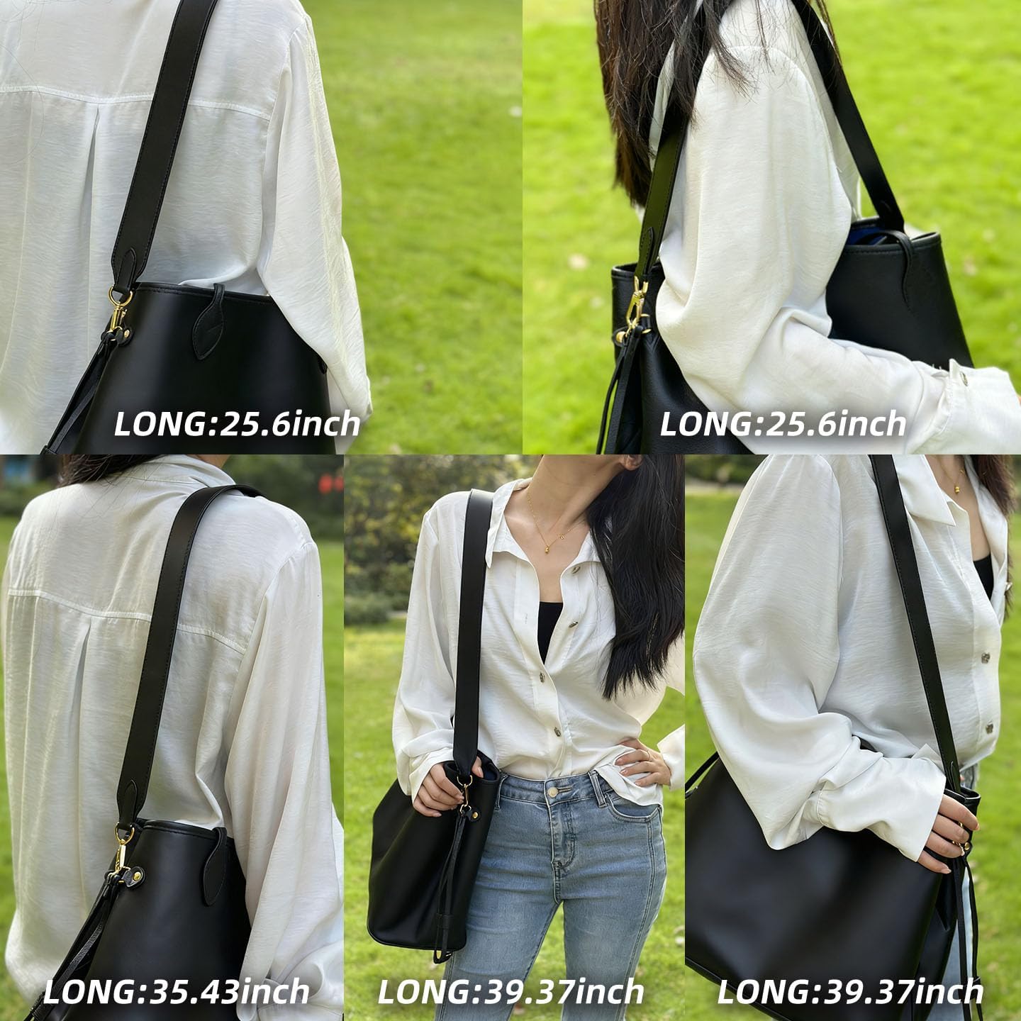 DGAZ Vachetta Leather Crossbody Strap for Neverfullbag with Gift Box, Handmade DIY purse strap