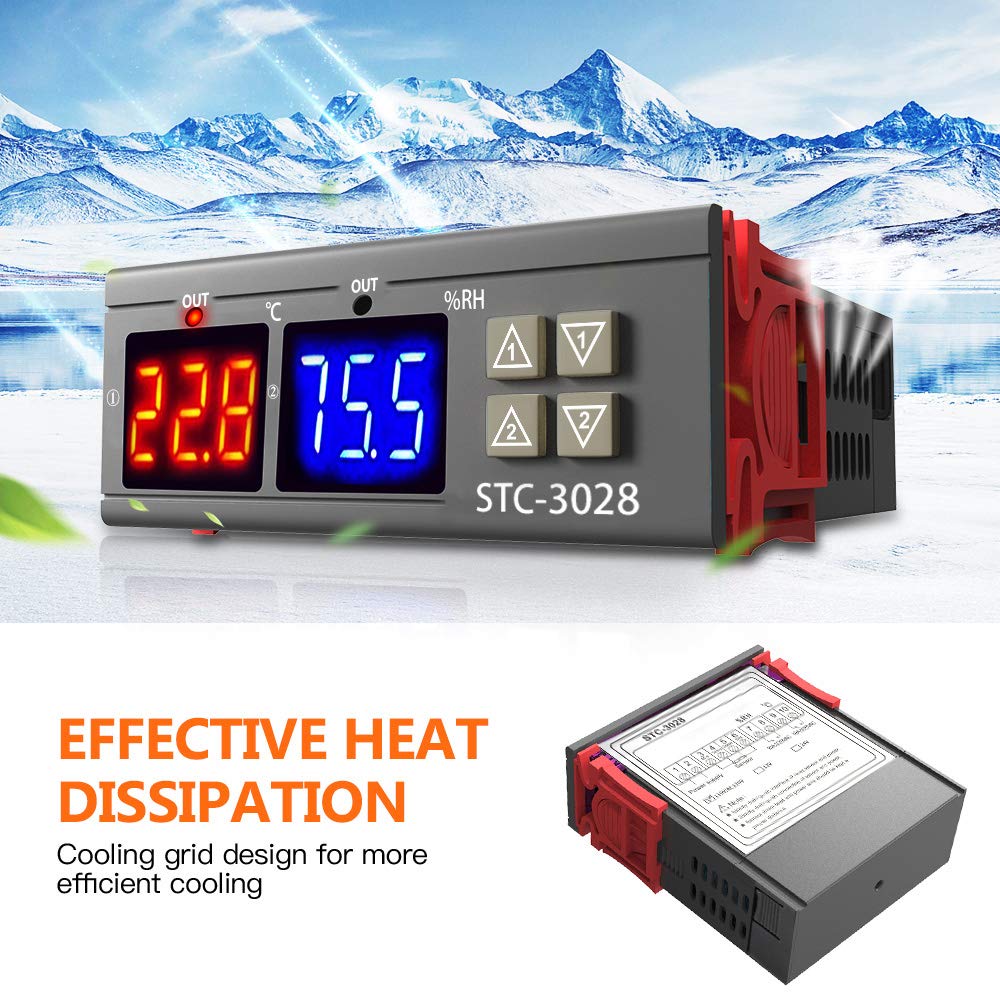 Controlador De Temperatura STC-3028 110v - 220v :: Loja Lop