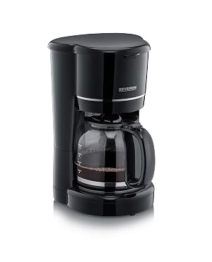 SEVERIN Coffee maker with glass jug coffee maker for up to 10 cups filter machine with glass jug