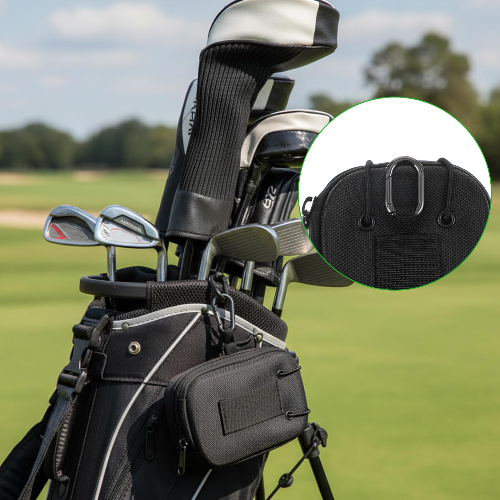 Coque rigide universelle pour télémètre de golf - Housse de protection en EVA pour la plupart des télémètres - Noir