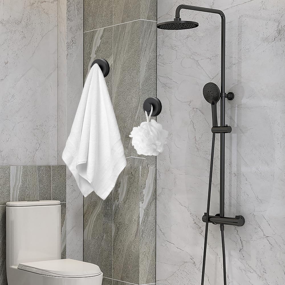 2 Ganci A Ventosa Per Bagno E Cucina - Porta Asciugamani Senza Fori, Carico Fino A 3kg - Foto 3