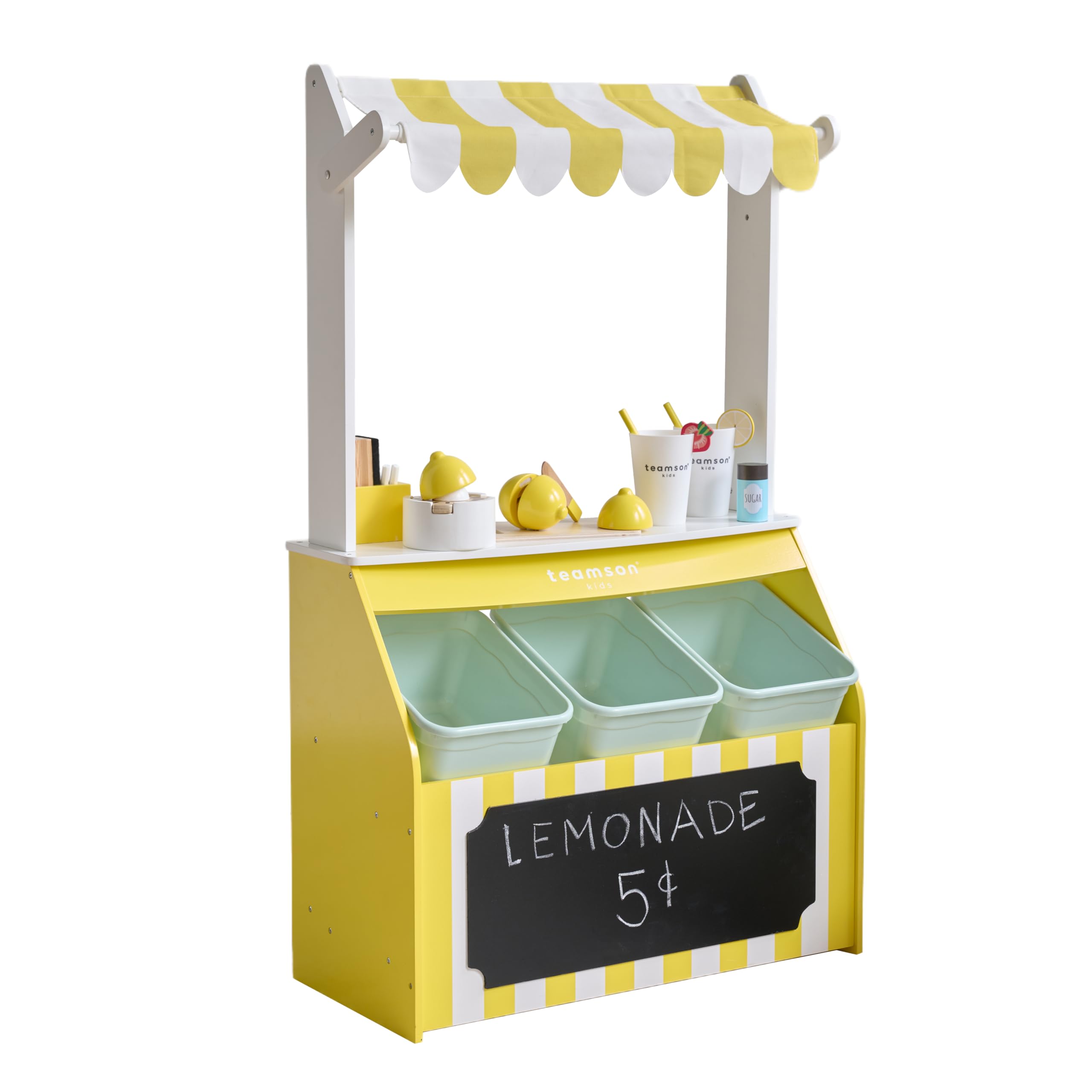 Amazon.com: Teamson Kids Wooden Lemonade Stand for Toddlers