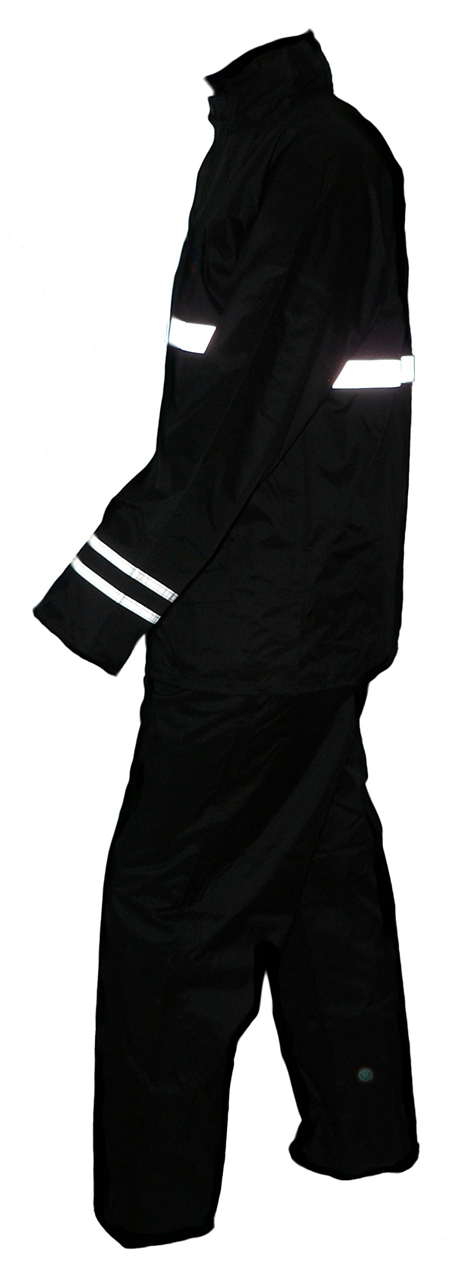 Combinaison Imperméable de moto, combinaison de pluie, 2 pièces, noir, RK, Taille: 4XL