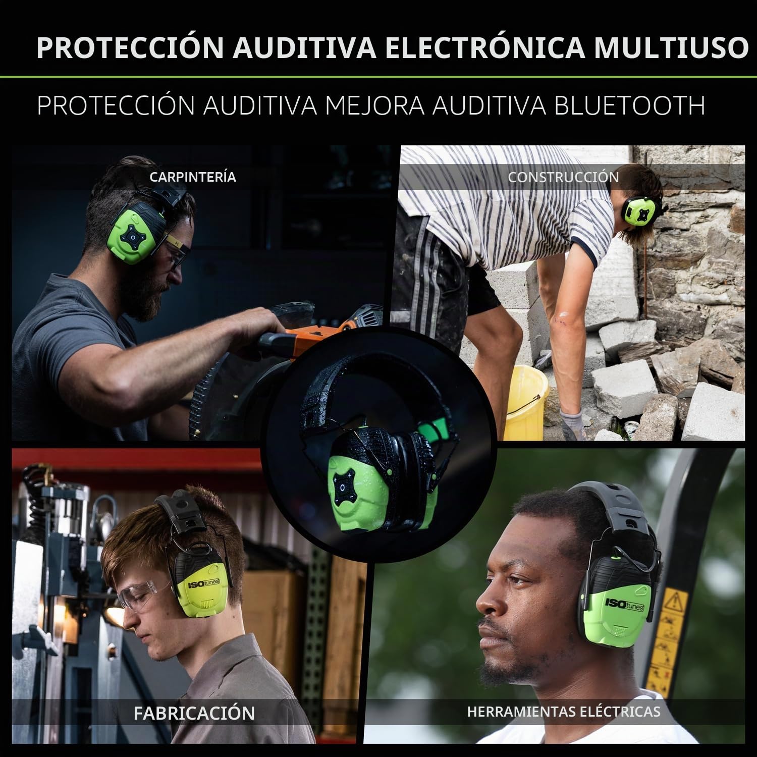 ISOtunes LINK Aware - Orejeras con Bluetooth EN352