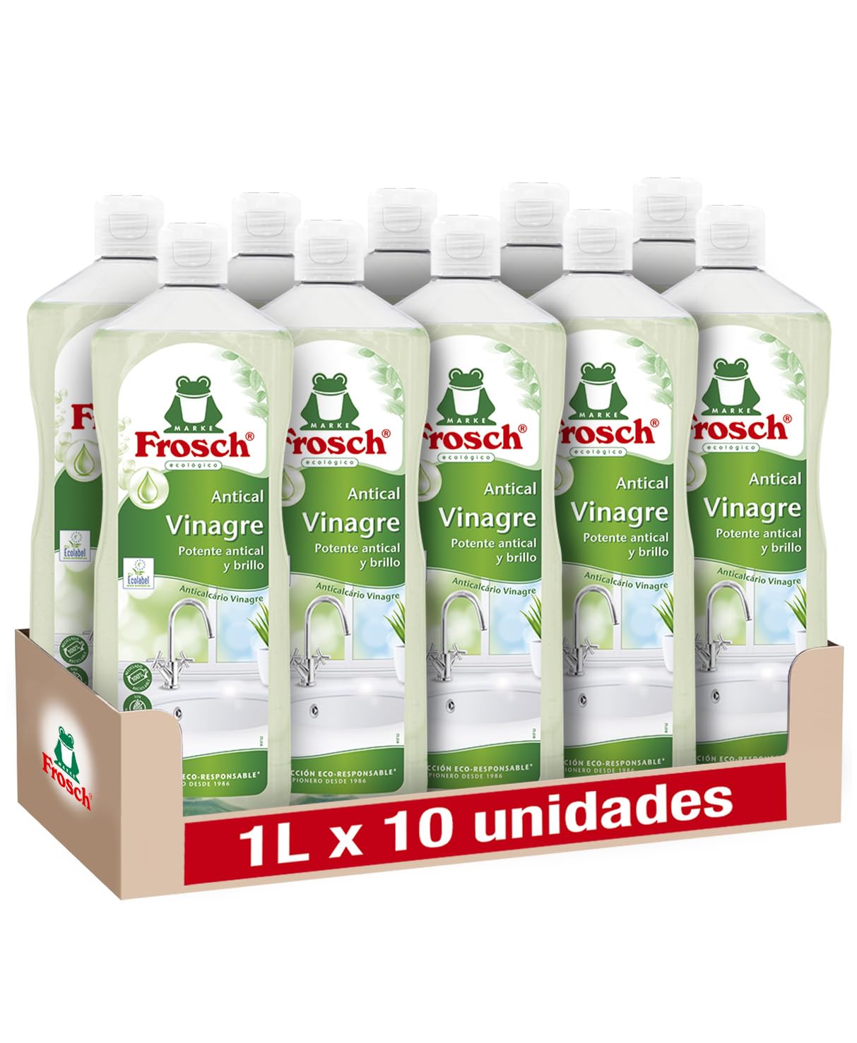 Frosch Umweltfreundlich, antikalk, 1 l x 10 Stück.