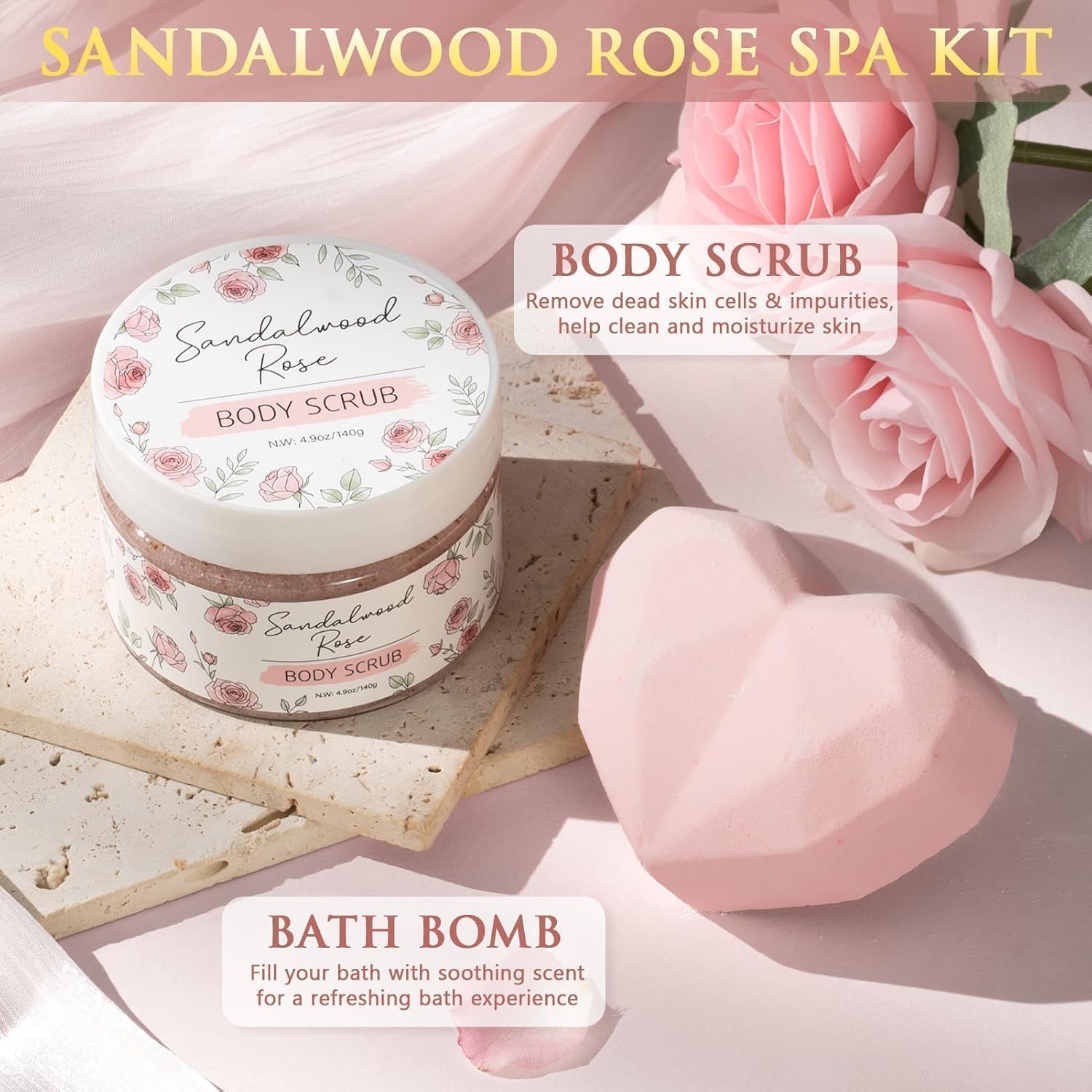 Valentine's Day Birthday Gifts for Women Self Care Package Get Well Soon Gift Baskets, Thinking of You Sympathy Spa Gift Set w/ Crochet Flower Bouquet, Unique Gifts for Women Her Wife Girlfriend Mom - Image 8