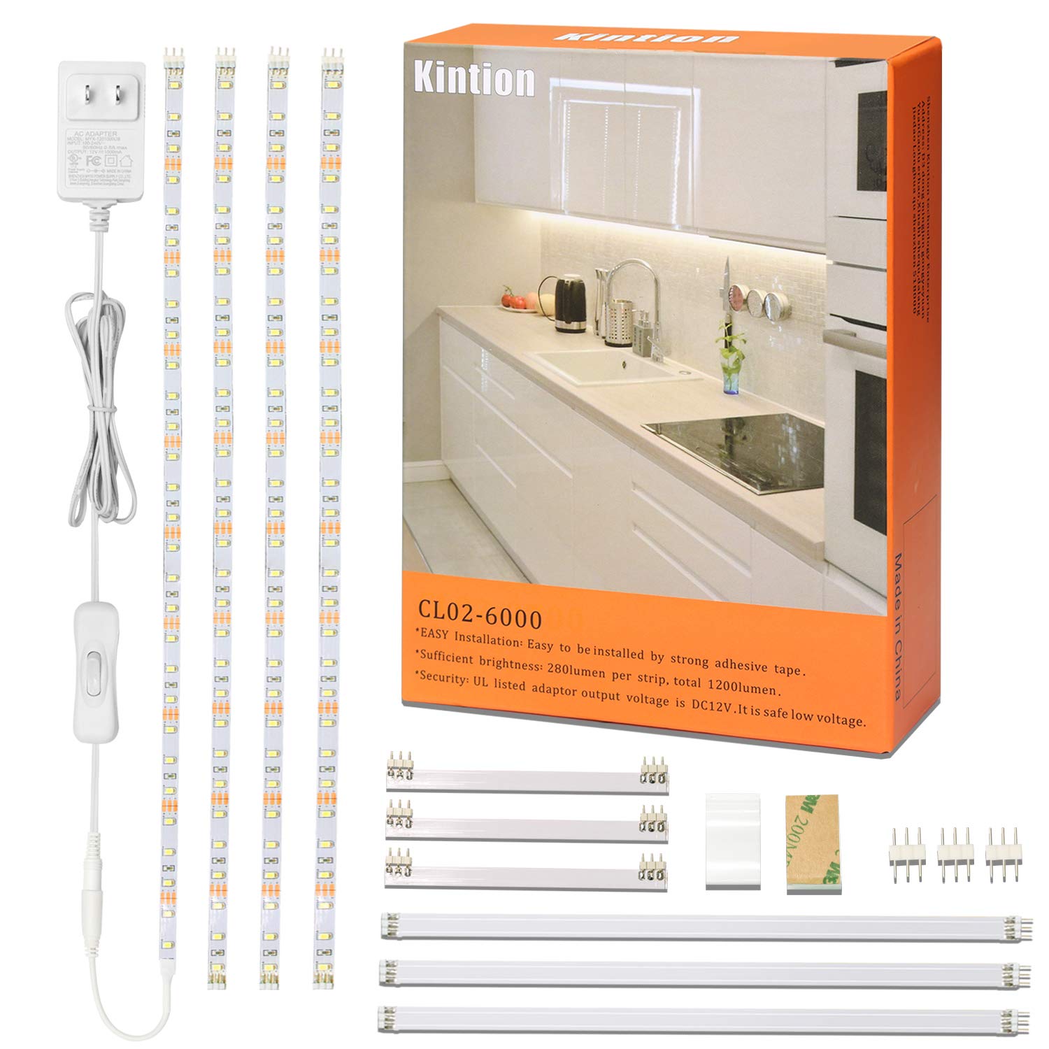 Buy LED Under Lighting Kit,White LED Strip Lights,Under Counter