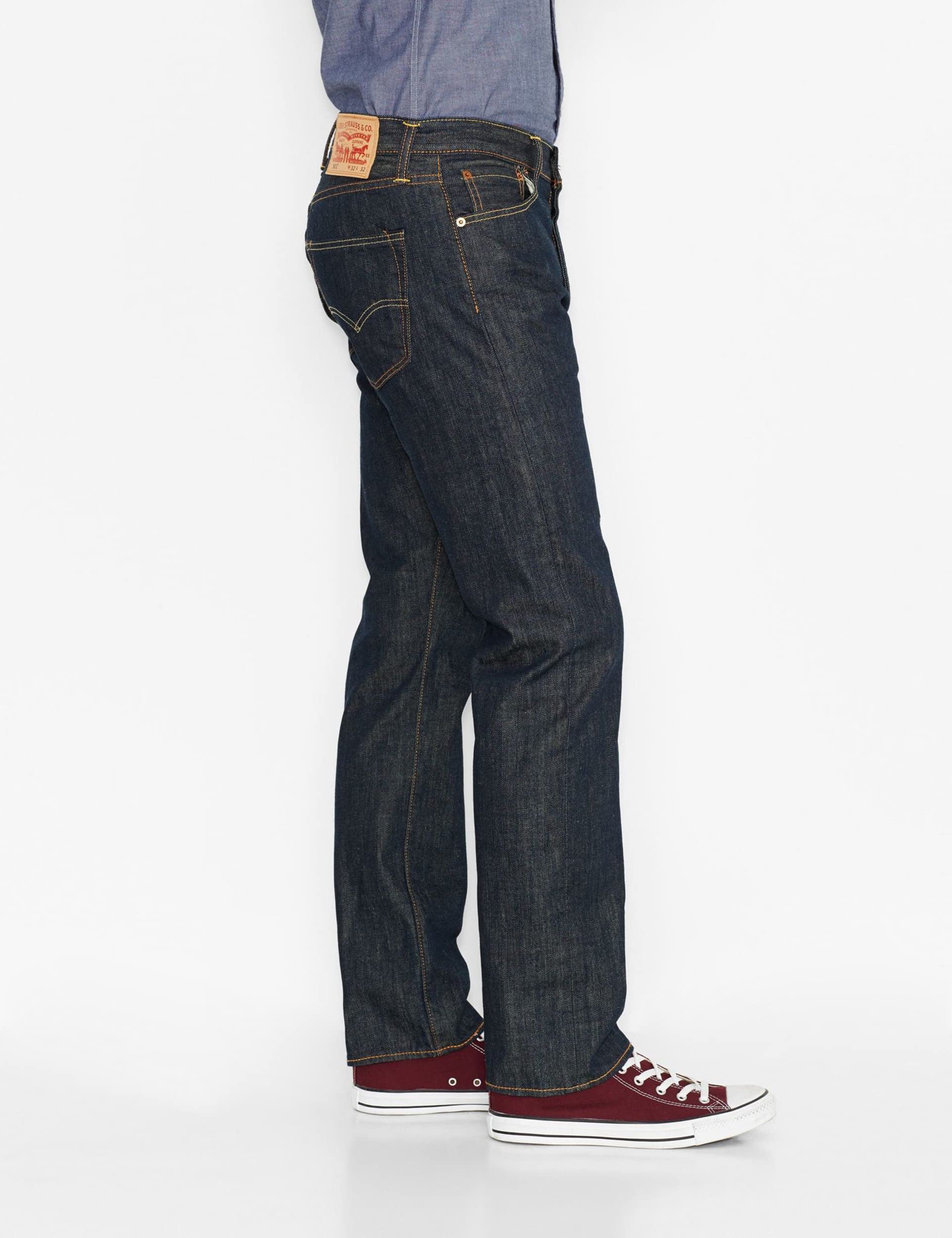 Levi's Herren Jeanshose 501 Original mit Knopfleiste, Straight Fit