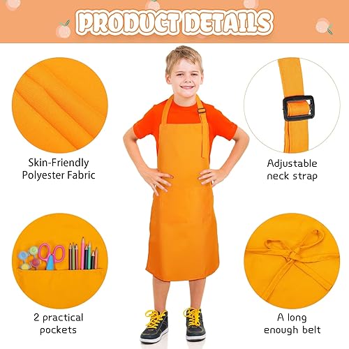 Miniatura 3 de Handepo 35 Pcs Artists Aprons Adjustable Chef Apron Painting Aprons for Cooking Kitchen Grilling Painting