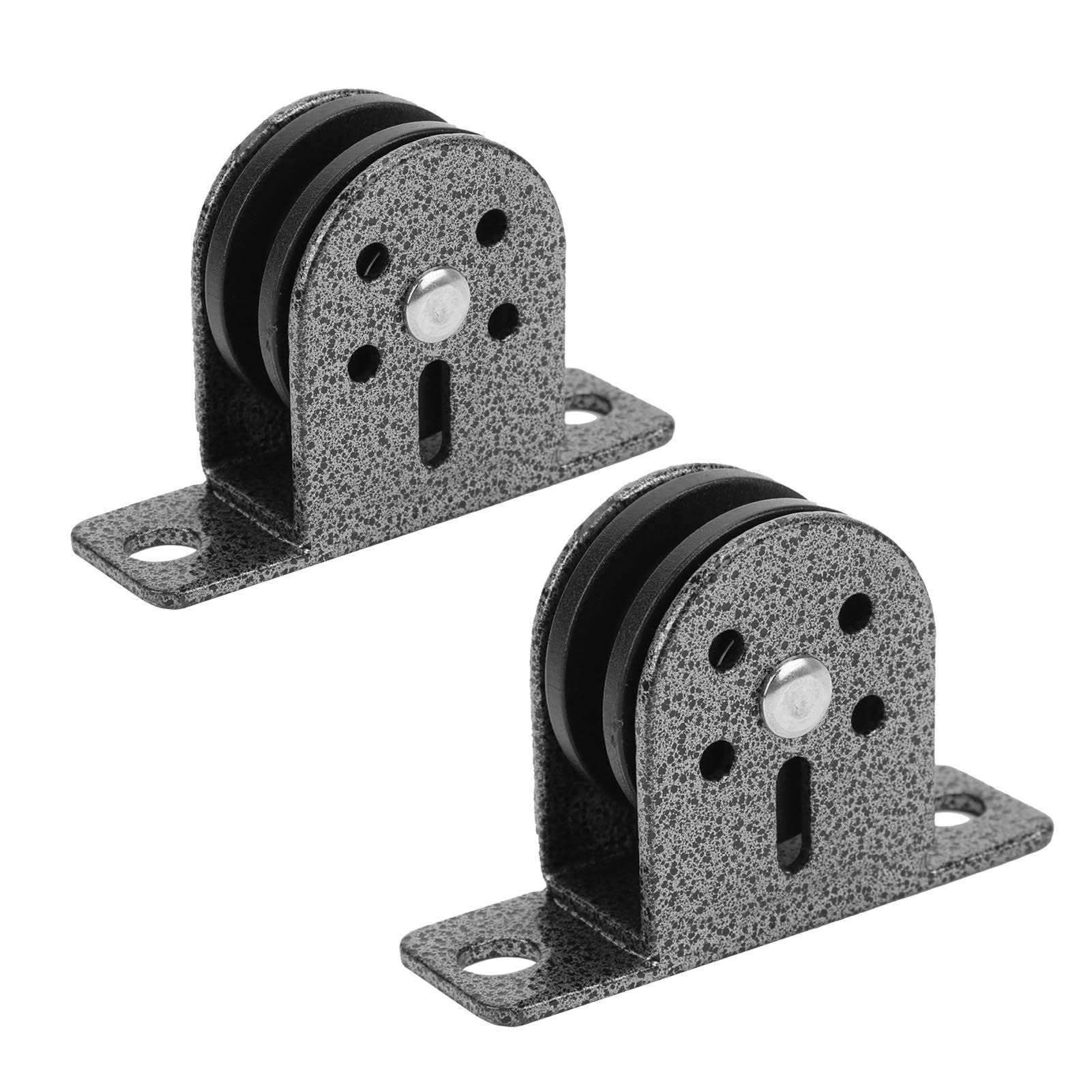 Lot de 2 Poulies Simples,Poulie Fixe en Nylon Silencieux ? Haute Charge,Solide en Acier Inoxydable Durable pour Fitness ? Domicile