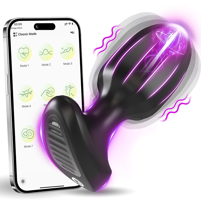 遥控振动前列腺按摩器 - 9种强烈振动模式男女通用的成人情趣用品